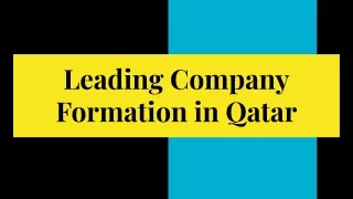 Finest Company Formation in Qatar
