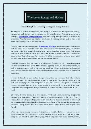 streamlining your move top moving and storage