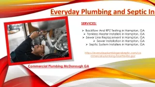 Commercial Plumbing McDonough GA