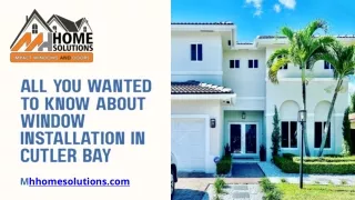 all you wanted to know about window installation