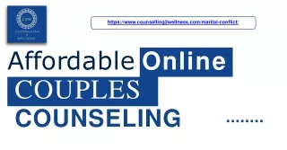 Affordable Online Couples Counselling at Counselling2wellness