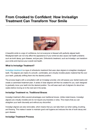 from crooked to confident how invisalign