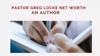 Pastor Greg Locke Net Worth - An Author