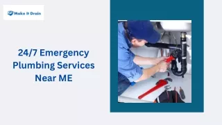 24/7 Emergency Plumbing Services Near ME