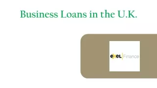 Business Loans in the U.K.