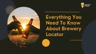 Everything You Need To Know About Brewery Locator