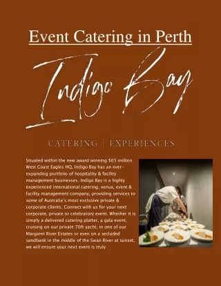 Event Catering in Perth