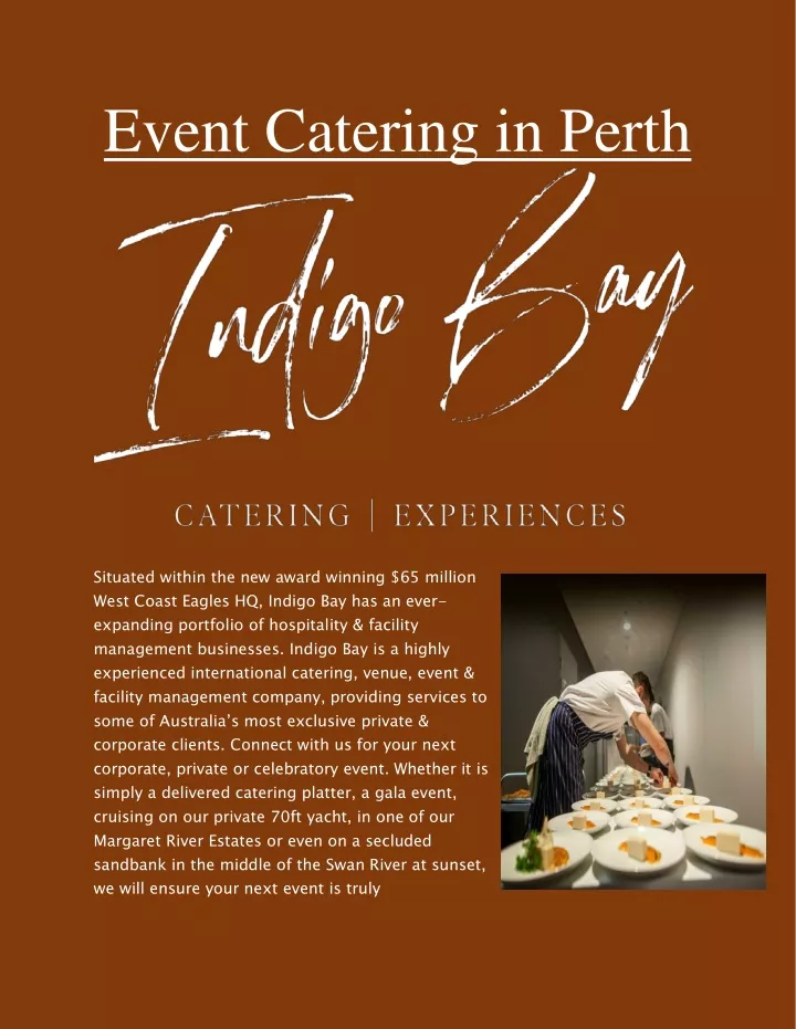 event catering in perth