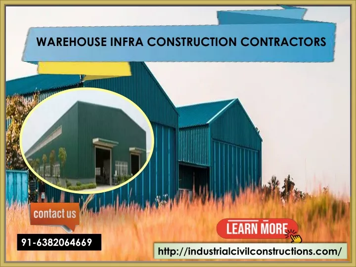 warehouse infra construction contractors