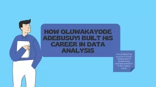 How Oluwakayode Adebusuyi Built His Career in Data Analysis