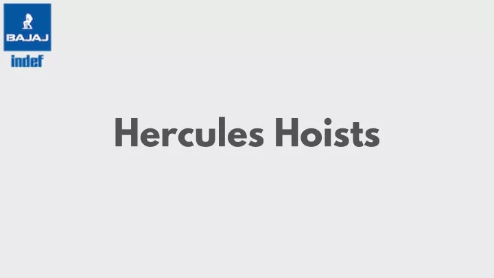 hercules hoists