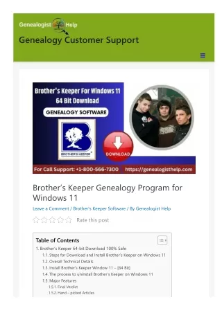 genealogy customer support