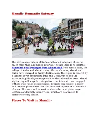 manali romantic gateway