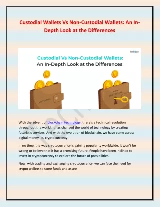 custodial wallets vs non custodial wallets