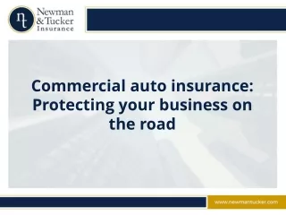 Commercial auto insurance: Protecting your business on the road