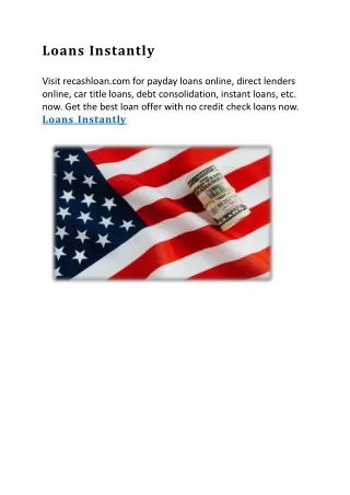 loans instantly