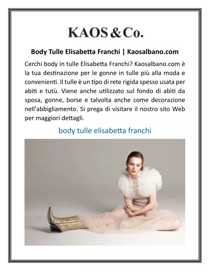 body tulle elisabetta franchi kaosalbano com