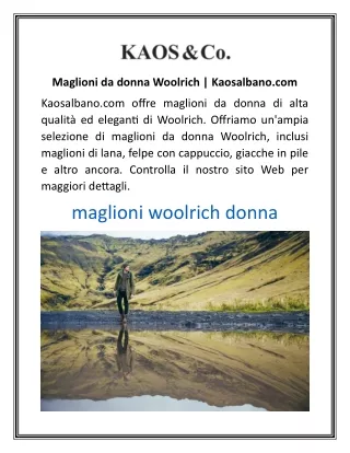 maglioni da donna woolrich kaosalbano com