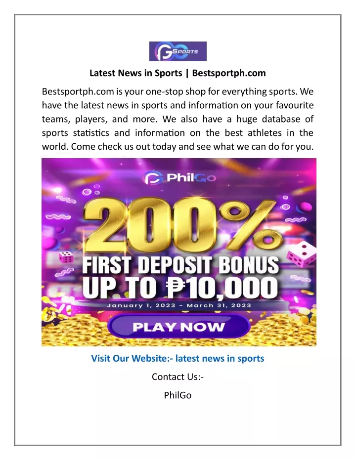 latest news in sports bestsportph com