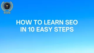 how to learn seo in 10 easy steps