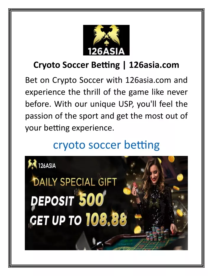 cryoto soccer betting 126asia com