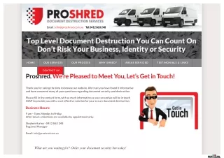 Secure Document Destruction & Shredding Services in the Blue Mountains