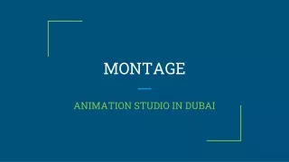 MONTAGE- ANIMATION STUDIO IN DUBAI