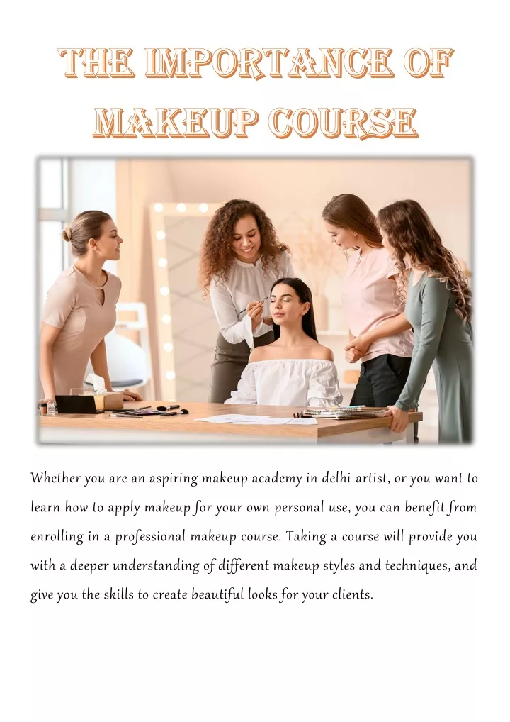 whether you are an aspiring makeup academy