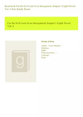 Read book I'm the Evil Lord of an Intergalactic Empire! (Light Novel) Vol. 4 Fre