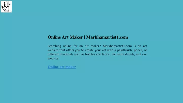 online art maker markhamartist1 com searching