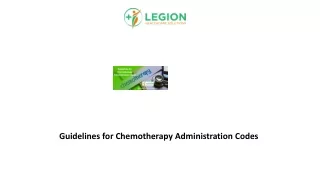 guidelines for chemotherapy administration codes