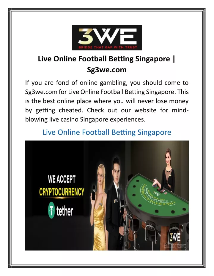 live online football betting singapore sg3we com