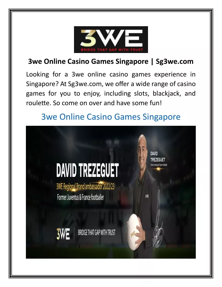 3we online casino games singapore sg3we com