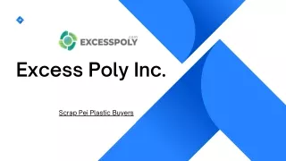 Scrap Pei Plastic Buyers | Excesspoly.com