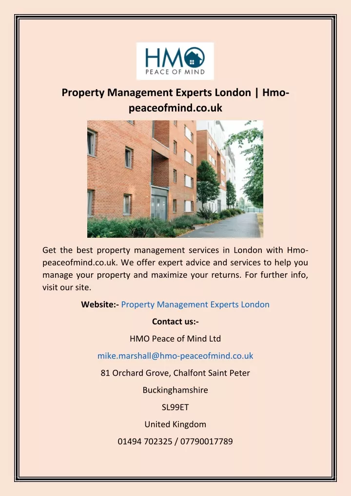 property management experts london