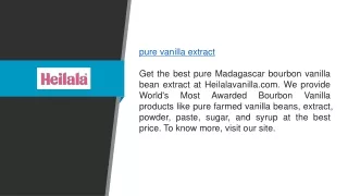 Best Pure Vanilla Extract  Heilala Vanilla