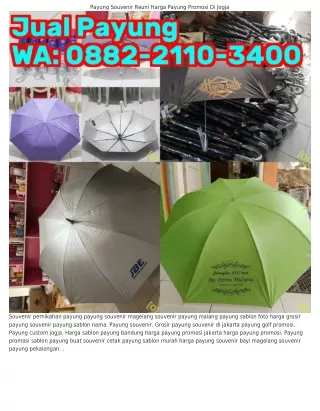Ô882·2IIÔ·౩4ÔÔ (WA) Bungkus Souvenir Payung Plastik Custom Payung Jogja