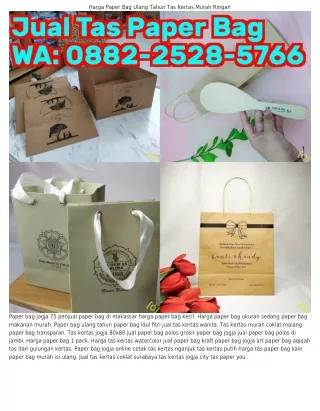 O88ᒿ_ᒿ5ᒿ8_57ᏮᏮ (WA) Jual Paper Bag 60pcs Jual Paper Bag Di Palembang