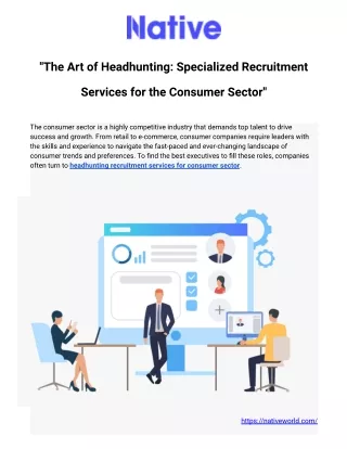 The Art of Headhunting: Specialized Recruitment Services for the Consumer Secto