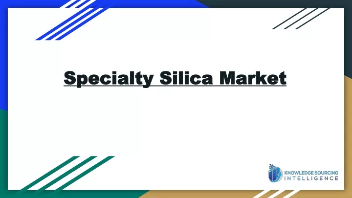 specialty silica market