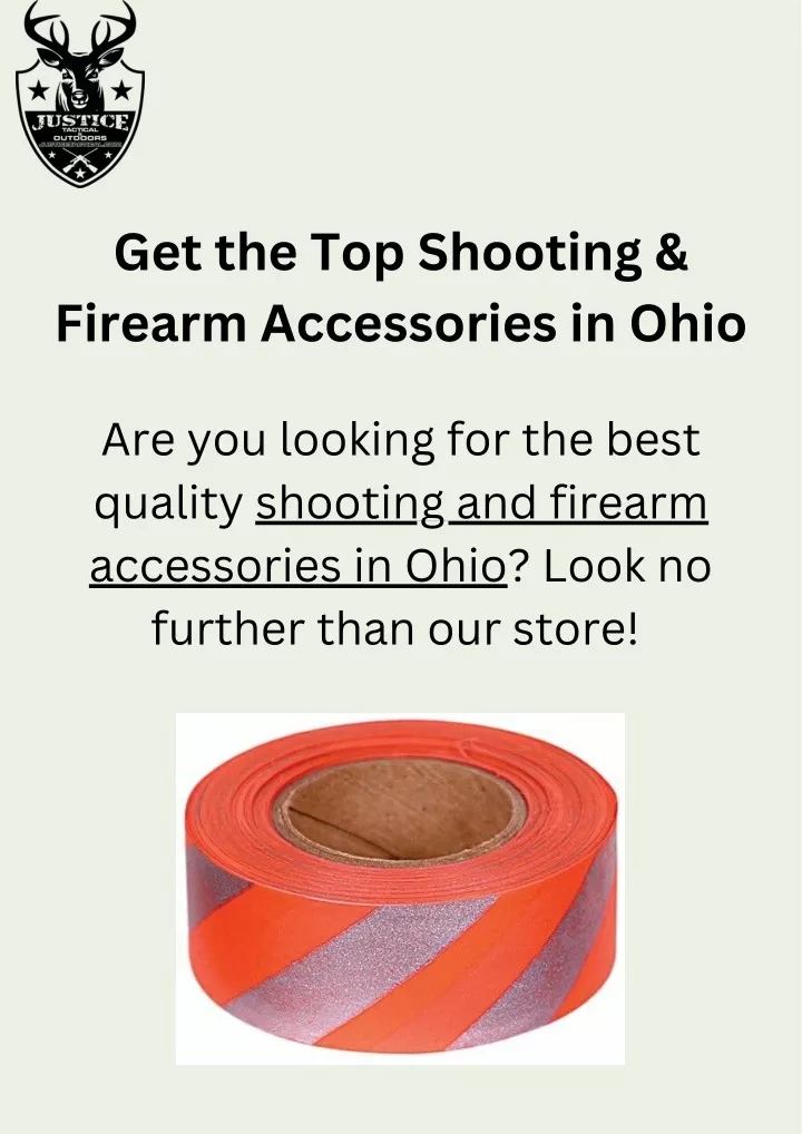 get the top shooting firearm accessories in ohio