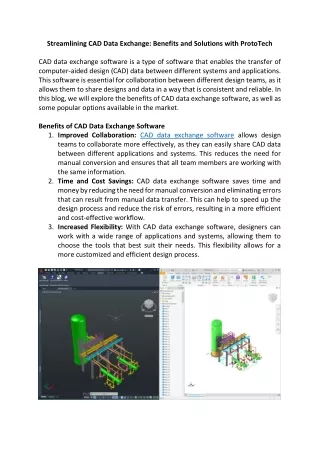 Streamlining CAD Data Exchange Benefits and Solutions with ProtoTech