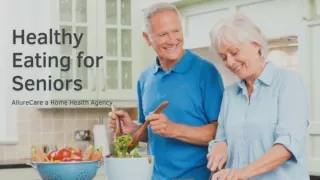 Healthy eating for Seniors