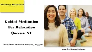 Guided Meditation For Relaxation Queens, NY