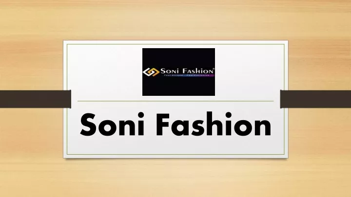 soni fashion
