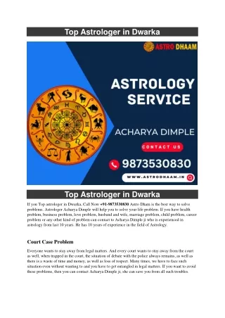 top astrologer in dwarka