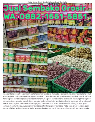 O88ᒿ•l55l•585l (WA) Distributor Grosir Sembako Grosir Sembako Gunungkidul