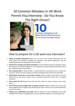 10 common mistakes in uk work permit visa