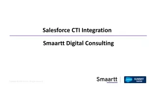 Salesforce CTI Integration | Smaartt Digital Consulting