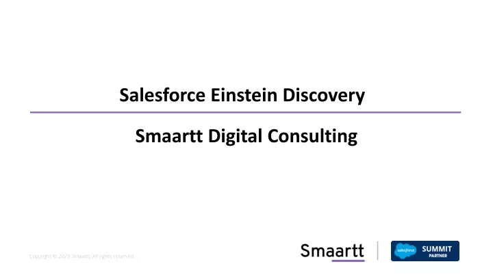 salesforce einstein presentation